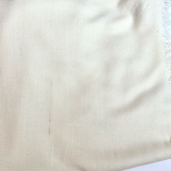 Fine Wool Wrap Throw Blanket Ivory 50x72 inches - Picture 7 of 7